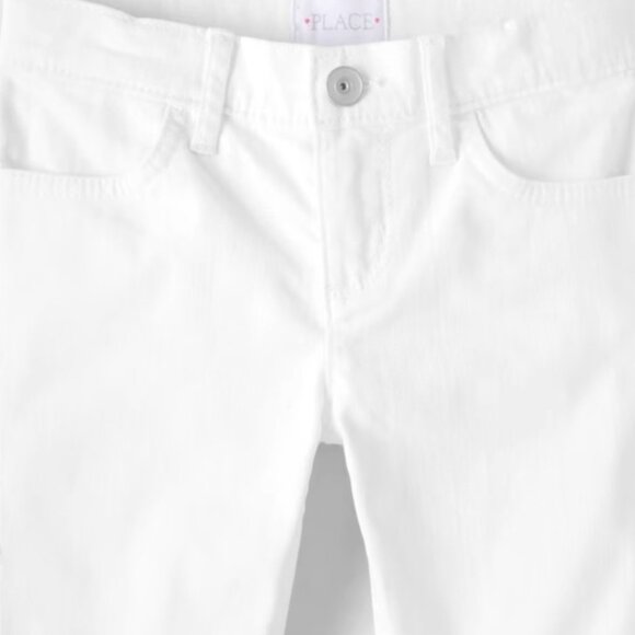 The Children's Place Other - The Children's Place, White, Skimmer Denim, Jean Shorts, NWT